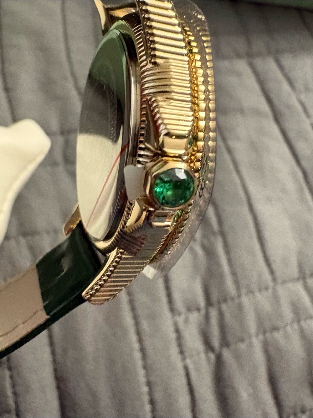 Judith Ripka Rainbow Diamonique CZ Watch With Cowhide Band New - Picture 10 of 14